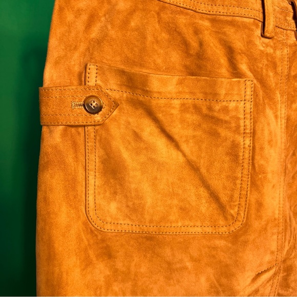 Size9 US D&G Made in Italy Soft Suede Skirt 4 Pockets BackSlit Zipper FancyStyle - Picture 7 of 11